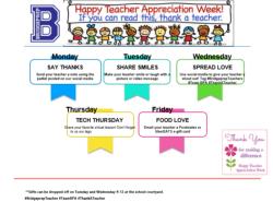 Teacher Appreciation Week! 